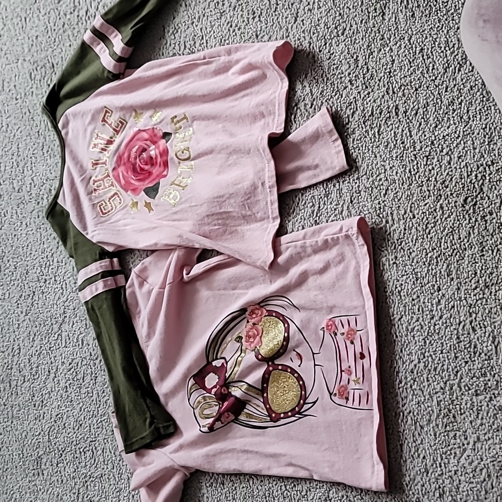 2 long sleeve shirts size 3t